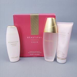NOS Retired Estee Lauder Beautiful Sheer Enhancements Gift Set